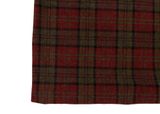 Luxury Fabric Mattress Cover L tartan red