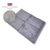 DRYBED Economy Vet Bed Bordered grey 75 x 50 cm