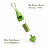 Earth Rated Leash Dispenser 2.0 with 15 Unscented Bags