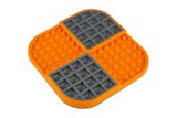 LickiMat® Slomo™ 20 x 20 cm orange