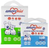 AMOREMIO Hygienic mats for pets super absorbnet 60 x 60 cm 10 pcs