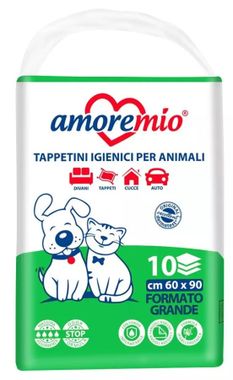 AMOREMIO Hygienic mats for pets super absorbnet 60 x 90 cm 10 pcs