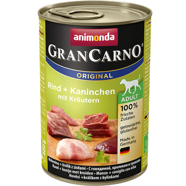 Animonda GranCarno Original Adult Beef + Rabbit with Herbs 400 g