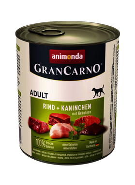 Animonda GranCarno Original Adult Beef + Rabbit with Herbs 800 g