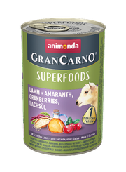 Animonda GranCarno - Superfoods, 
Lamm + Amaranth, Cranberries, Lachsöl 400 g