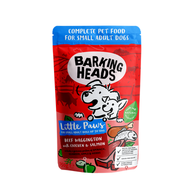 Barking Heads Little Paws Beef, Chicken, Salmon 150 g EXP 19.4.2024