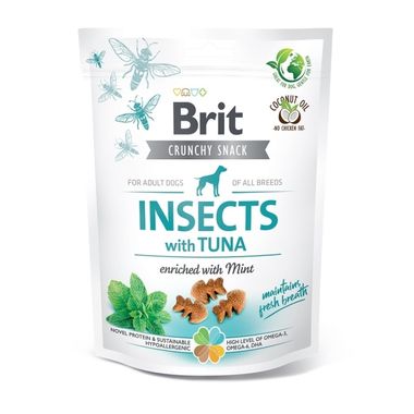 Brit Care Crunchy Cracker. Insects with Tuna enriched with Mint 200 g