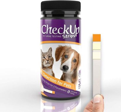 CheckUp Pet Diagnostic strips - 3 parameters (pH, nitrites, leukocytes), 50 pcs