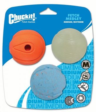 Chuckit! Fetch Medley Balls Medium 6,5 cm 3 pcs