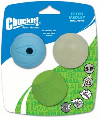 Chuckit! Fetch Medley Balls Small 5 cm set 3 pcs
