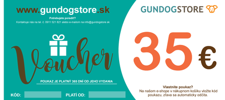 GundogStore Gift voucher 35 EUR