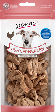 Dokas Freeze-dried chicken hearts for dogs 22 g