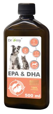 Dromy Omega-3 EPA a DHA oil 500 ml