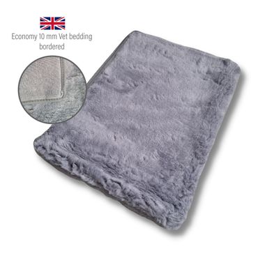 DRYBED Economy Vet Bed Bordered grey 100 x 75 cm