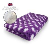 DRYBED Premium Vet Bed Dots purple + white 100 x 75 cm