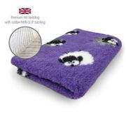 DRYBED Premium Vet Bed Farm Animals Woolly Sheep purple 100 x 75 cm