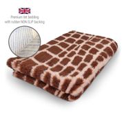 DRYBED Premium Vet Bed Crocodile brown/pink 150 x 100 cm