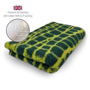 DRYBED Premium Vet Bed Crocodile green 100 x 75 cm