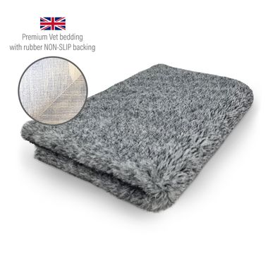 DRYBED Premium Vet Bed Mottled dark grey 150 x 100 cm