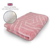 DRYBED Premium Vet Bed Modern pink 100 x 75 cm