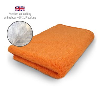 DRYBED Premium Vet Bed orange 150 x 100 cm