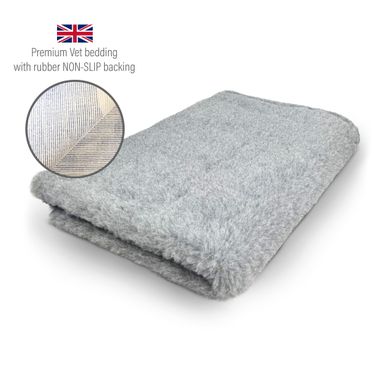 DRYBED Premium Vet Bed Mottled grey 100 x 75 cm