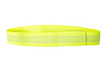 Firedog Safety elastic collar velcro 30 mm 40 cm neon yellow