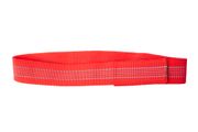 Firedog Safety elastic collar with reflective strips velcro 30 mm 65 cm neon orange