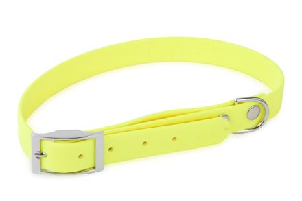 Firedog BioThane collar Basic 19 mm 30-38 cm neon yellow