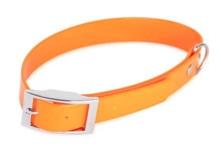 Firedog BioThane collar Basic 25 mm 65-73 cm Glossy orange