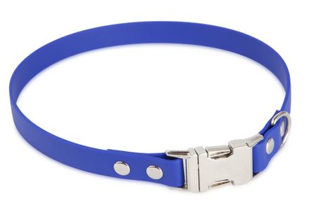 Firedog BioThane collar Clip 19 mm 35 cm blue
