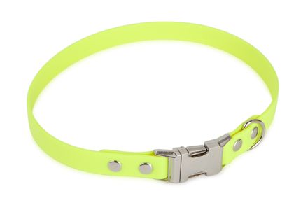 Firedog BioThane collar Clip 19 mm 35 cm neon yellow