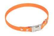 Firedog BioThane collar Clip 19 mm 35 cm orange