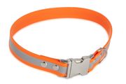 Firedog BioThane collar Clip Reflect 25 mm 35 cm orange