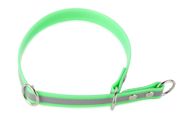 Firedog BioThane collar Sport Reflect 19 mm 65 cm light green