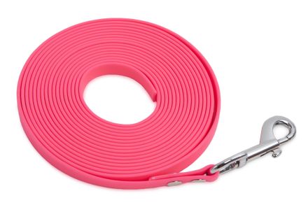 Firedog BioThane Tracking leash 13 mm 15 m pink