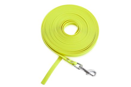 Firedog BioThane Tracking leash 13 mm 7,5 m neon yellow