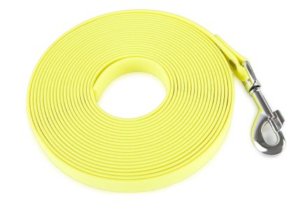 Firedog BioThane Tracking leash 19 mm 7,5 m neon yellow