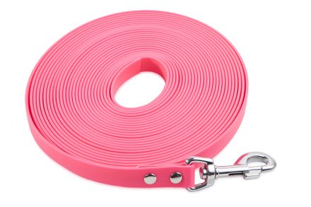Firedog BioThane Tracking leash 19 mm 7,5 m pink