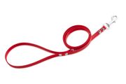 Firedog BioThane Dog leash 13 mm 1,2 m with handle & D-ring red