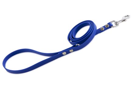 Firedog BioThane Dog leash 13 mm 1,2 m with handle & D-ring blue