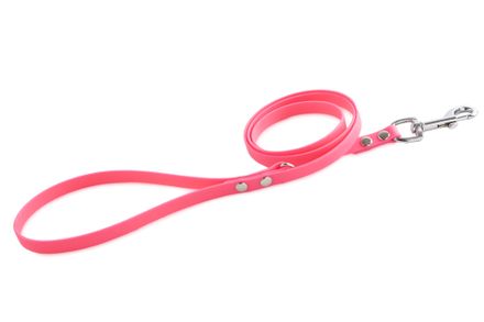 Firedog BioThane Dog leash 13 mm 1,2 m with handle & D-ring pink