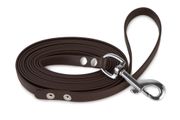 Firedog BioThane Dog leash 13 mm 1,2 m with handle dark brown