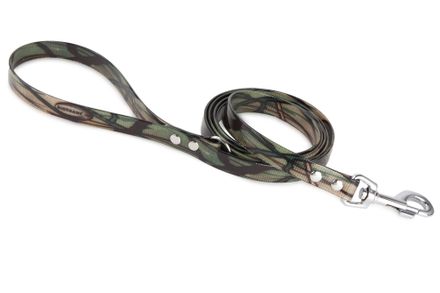 Firedog BioThane Dog leash 19 mm 1,2 m with handle & D-ring camo olive