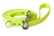 Firedog BioThane Dog leash 19 mm 1,2 m with handle & D-ring neon yellow