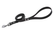 Firedog BioThane Dog leash 19 mm 2 m with handle & D-ring black