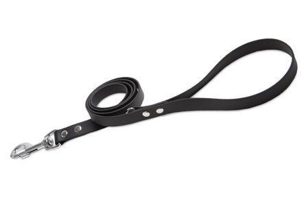 Firedog BioThane Dog leash 19 mm 3 m with handle & D-ring black