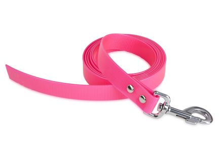 Firedog BioThane Dog leash 25 mm 1 m without handle Glossy pink