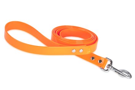 Firedog BioThane Dog leash 25 mm 1,2 m with handle Glossy orange