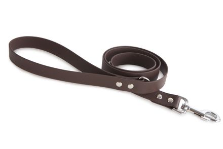 Firedog BioThane Dog leash 25 mm 1,5 m with handle & D-ring dark brown